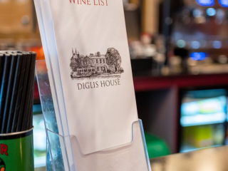 wine list at Diglis House